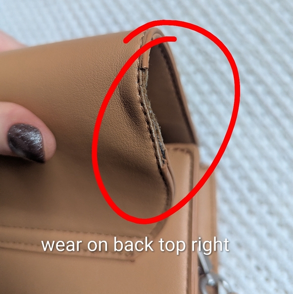 Pixie Mood Zoe Crossbody Vegan  Leather Bag With Removable Strap Light Brown - Picture 6 of 12